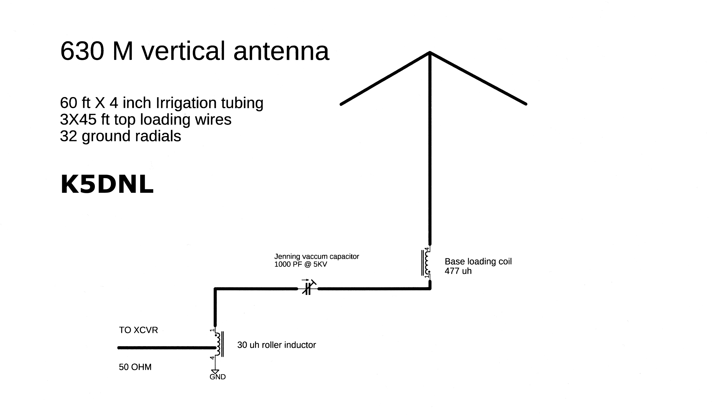 630M antenna schematic